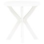 Weißer Bistrotisch aus Kunststoff Ø70 cm von vidaXL, Gartentische - Ref: Foro24-48796, Preis: 51,72 €, Rabatt: %