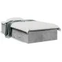 Concrete gray engineered wood bed with drawers 75x190 cm by vidaXL, Beds and slatted bases - Ref: Foro24-3280443, Price: 103,...