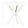 Mesa bistro blanca plástico Ø70 cm