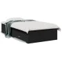 Black engineered wood bed with drawers 75x190 cm by vidaXL, Beds and slatted bases - Ref: Foro24-3280441, Price: 106,17 €, Di...