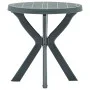 Green plastic bistro table Ø70 cm by vidaXL, Garden tables - Ref: Foro24-48797, Price: 64,83 €, Discount: %