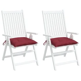 Gartenpalettenkissen 2 Stück Oxford in Weinrot 50x50x7 cm von vidaXL, Kissen für Stühle und Sofas - Ref: Foro24-361534, Preis...