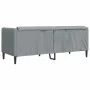 Zweiplätziges Sofa aus hellem grauen Stoff. von vidaXL, Sofas - Ref: Foro24-372604, Preis: 222,35 €, Rabatt: %
