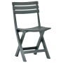 Folding garden chair 2 units green plastic by vidaXL, Garden chairs - Ref: Foro24-48789, Price: 63,96 €, Discount: %