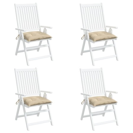 Cojines de palets de jardín 4 uds tela Oxford beige 50x50x7 cm by vidaXL, Cushions for chairs and sofas - Ref: Foro24-361517,...