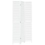 Biombo separador de 3 paneles madera maciza Paulownia blanco by vidaXL, Room dividers - Ref: Foro24-358832, Price: 120,71 €, ...
