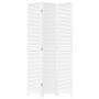 Biombo separador de 3 paneles madera maciza Paulownia blanco by vidaXL, Room dividers - Ref: Foro24-358832, Price: 120,71 €, ...