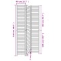 Dreiteiliger Raumteiler aus massivem weißem Paulownia-Holz. von vidaXL, Raumteiler - Ref: Foro24-358832, Preis: 120,71 €, Rab...