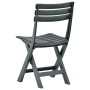 Folding garden chair 2 units green plastic by vidaXL, Garden chairs - Ref: Foro24-48789, Price: 63,96 €, Discount: %