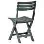 Folding garden chair 2 units green plastic by vidaXL, Garden chairs - Ref: Foro24-48789, Price: 63,96 €, Discount: %