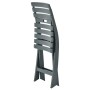 Folding garden chair 2 units green plastic by vidaXL, Garden chairs - Ref: Foro24-48789, Price: 63,96 €, Discount: %