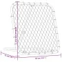 Verstellbarer Fußball-Rebounder aus schwarzem Stahl, 84x73x60-80 cm. von vidaXL, Zubehör für Fußballtore - Ref: Foro24-400796...