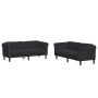 Zweiteiliges Samt-Sofa-Set in Schwarz von vidaXL, Sofas - Ref: Foro24-3209224, Preis: 568,10 €, Rabatt: %