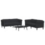Zweiteiliges Samt-Sofa-Set in Schwarz von vidaXL, Sofas - Ref: Foro24-3209224, Preis: 568,10 €, Rabatt: %
