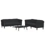 Zweiteiliges Samt-Sofa-Set in Schwarz von vidaXL, Sofas - Ref: Foro24-3209224, Preis: 464,36 €, Rabatt: %