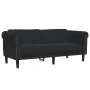 Zweiteiliges Samt-Sofa-Set in Schwarz von vidaXL, Sofas - Ref: Foro24-3209224, Preis: 464,36 €, Rabatt: %