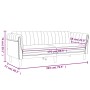 Zweiteiliges Samt-Sofa-Set in Schwarz von vidaXL, Sofas - Ref: Foro24-3209224, Preis: 568,10 €, Rabatt: %