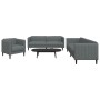 Juego de sofás 3 piezas tela gris oscuro by vidaXL, Sofas - Ref: Foro24-3209230, Price: 662,72 €, Discount: %
