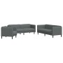 Juego de sofás 3 piezas tela gris oscuro by vidaXL, Sofas - Ref: Foro24-3209230, Price: 662,72 €, Discount: %
