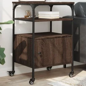 Soporte de impresora 3 niveles marrón roble 50x40x76 cm by vidaXL, Printer supports - Ref: Foro24-842295, Price: 63,46 €, Dis...