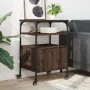 Druckerständer 3 Ebenen in Eichenbraun 50x40x76 cm von vidaXL, Drucker unterstützt - Ref: Foro24-842295, Preis: 63,46 €, Raba...