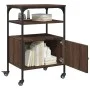 Druckerständer 3 Ebenen in Eichenbraun 50x40x76 cm von vidaXL, Drucker unterstützt - Ref: Foro24-842295, Preis: 63,46 €, Raba...