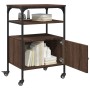 Druckerständer 3 Ebenen in Eichenbraun 50x40x76 cm von vidaXL, Drucker unterstützt - Ref: Foro24-842295, Preis: 64,28 €, Raba...