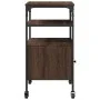 Druckerständer 3 Ebenen in Eichenbraun 50x40x76 cm von vidaXL, Drucker unterstützt - Ref: Foro24-842295, Preis: 63,46 €, Raba...