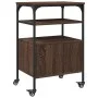 Druckerständer 3 Ebenen in Eichenbraun 50x40x76 cm von vidaXL, Drucker unterstützt - Ref: Foro24-842295, Preis: 63,46 €, Raba...