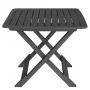 Folding garden table and chairs 3 pieces anthracite plastic by vidaXL, Garden sets - Ref: Foro24-48753, Price: 130,27 €, Disc...