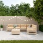 Juego de muebles de jardín 7 pzas y cojines madera maciza pino by vidaXL, Garden sets - Ref: Foro24-3250900, Price: 623,15 €,...
