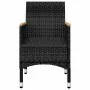 Gartensitzgruppe 5-teilig mit schwarzen Kissen von vidaXL, Gartensets - Ref: Foro24-3095866, Preis: 385,70 €, Rabatt: %