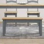 Esstischbank Panama aus massivem Kiefernholz in Grau, 105x30x45 cm. von vidaXL, Ess- und Küchenbänke - Ref: Foro24-4005712, P...