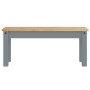 Esstischbank Panama aus massivem Kiefernholz in Grau, 105x30x45 cm. von vidaXL, Ess- und Küchenbänke - Ref: Foro24-4005712, P...