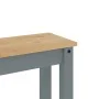 Esstischbank Panama aus massivem Kiefernholz in Grau, 105x30x45 cm. von vidaXL, Ess- und Küchenbänke - Ref: Foro24-4005712, P...