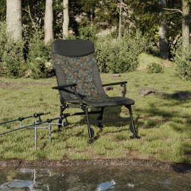 Silla de pesca con reposabrazos plegable camuflaje de vidaXL, Sillas de jardín - Ref: Foro24-4006417, Precio: 148,33 €, Descu...