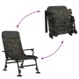 Silla de pesca con reposabrazos plegable camuflaje de vidaXL, Sillas de jardín - Ref: Foro24-4006417, Precio: 148,33 €, Descu...