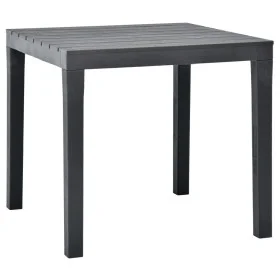 Anthrazitgrauer Gartentisch aus Kunststoff 78x78x72 cm von vidaXL, Gartentische - Ref: Foro24-48784, Preis: 114,18 €, Rabatt: %