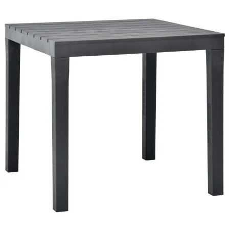 Anthracite gray plastic garden table 78x78x72 cm by vidaXL, Garden tables - Ref: Foro24-48784, Price: 111,47 €, Discount: %