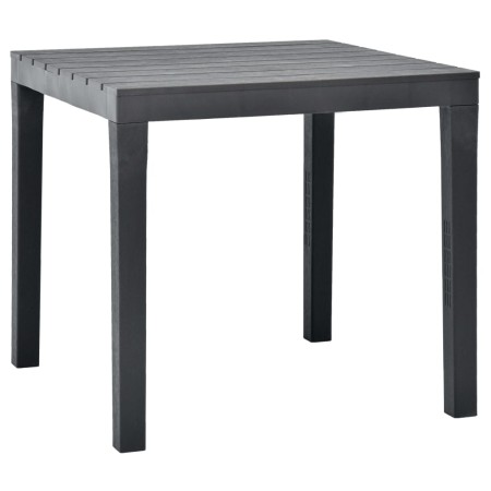 Anthrazitgrauer Gartentisch aus Kunststoff 78x78x72 cm von vidaXL, Gartentische - Ref: Foro24-48784, Preis: 104,33 €, Rabatt: %