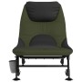 Tumbona de pesca con patas para barro ajustable plegable verde de vidaXL, Camas para exteriores - Ref: Foro24-4006422, Precio...
