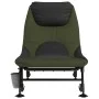 Tumbona de pesca con patas para barro ajustable plegable verde by vidaXL, Outdoor beds - Ref: Foro24-4006422, Price: 170,84 €...