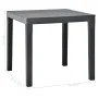 Anthracite gray plastic garden table 78x78x72 cm by vidaXL, Garden tables - Ref: Foro24-48784, Price: 111,47 €, Discount: %