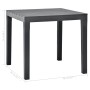 Anthrazitgrauer Gartentisch aus Kunststoff 78x78x72 cm von vidaXL, Gartentische - Ref: Foro24-48784, Preis: 104,33 €, Rabatt: %