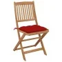 6 pcs folding garden chairs and solid acacia wood cushions by vidaXL, Garden chairs - Ref: Foro24-3075015, Price: 311,50 €, D...