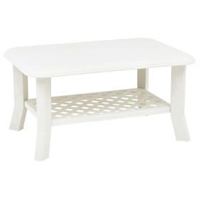 Weißer Couchtisch aus Kunststoff 90x60x46 cm von vidaXL, Couchtisch - Ref: Foro24-48793, Preis: 66,08 €, Rabatt: %