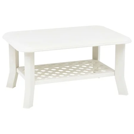 Mesa de centro de plástico blanco 90x60x46 cm de vidaXL, Mesas de centro - Ref: Foro24-48793, Precio: 63,33 €, Descuento: %