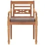 Garden dining set 3 pieces with dark gray teak wood cushions by vidaXL, Garden sets - Ref: Foro24-3155980, Price: 376,00 €, D...