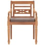 Garten-Essgruppe 3-teilig mit dunkelgrauen Teakholzkissen von vidaXL, Gartensets - Ref: Foro24-3155980, Preis: 389,22 €, Raba...