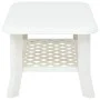 Mesa de centro de plástico blanco 90x60x46 cm de vidaXL, Mesas de centro - Ref: Foro24-48793, Precio: 63,33 €, Descuento: %